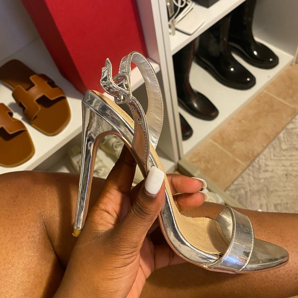 Silver heels